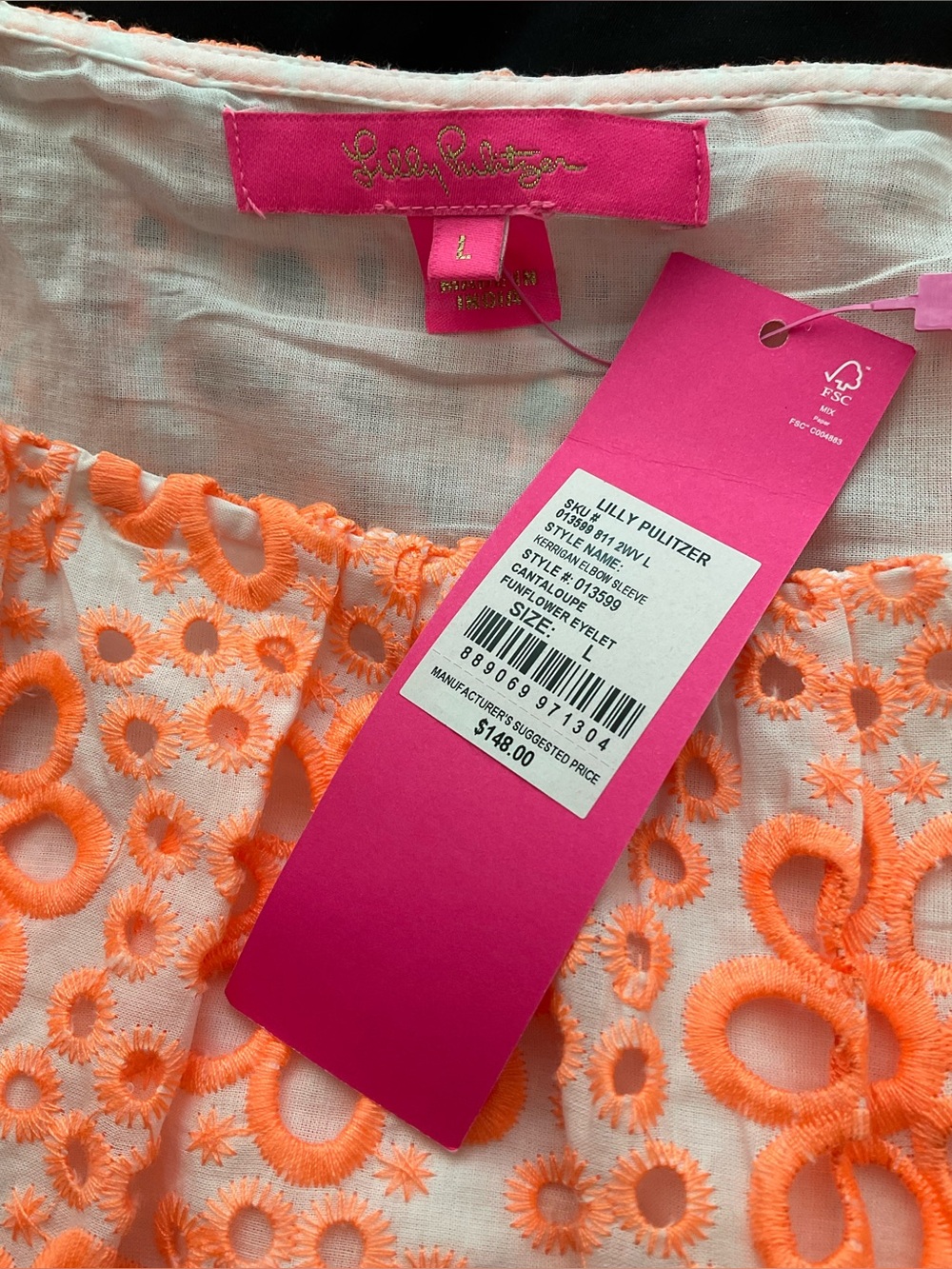 Brand New Lilly Pulitzer Kerrigan Elbow Sleeve Blouse - Picture 3 of 3